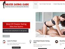 Tablet Screenshot of cheater-dating-guide.com